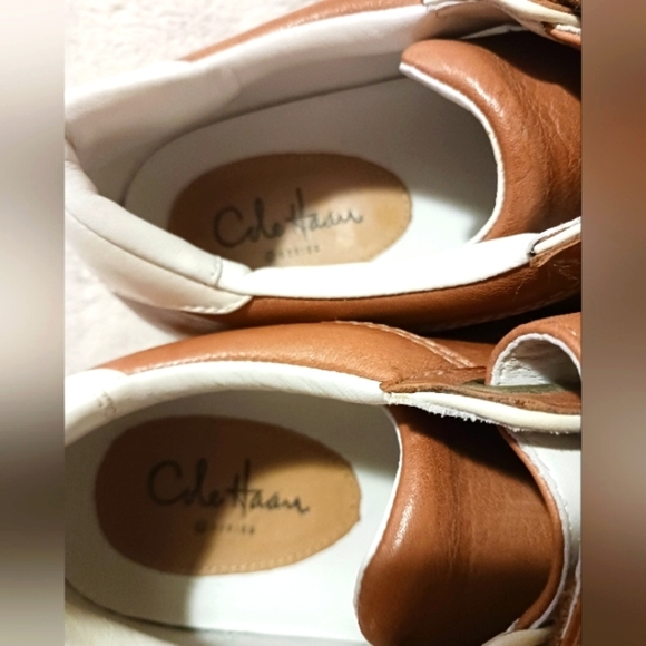 Cole Haan Mens Brown Leather Shoes Sneakers - Picture 3 of 6